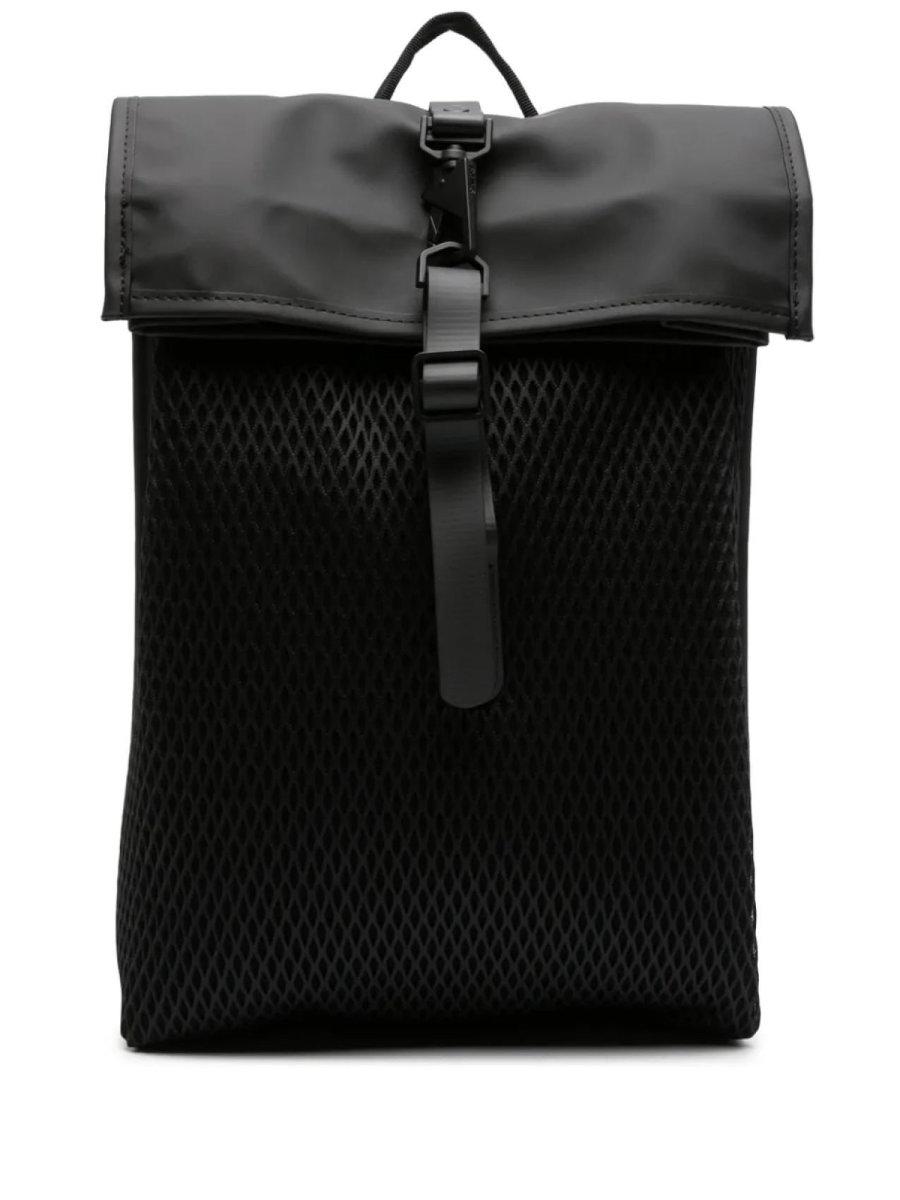 

Водонепроницаемый сетчатый рюкзак Rains mini Rolltop Rucksack, черный