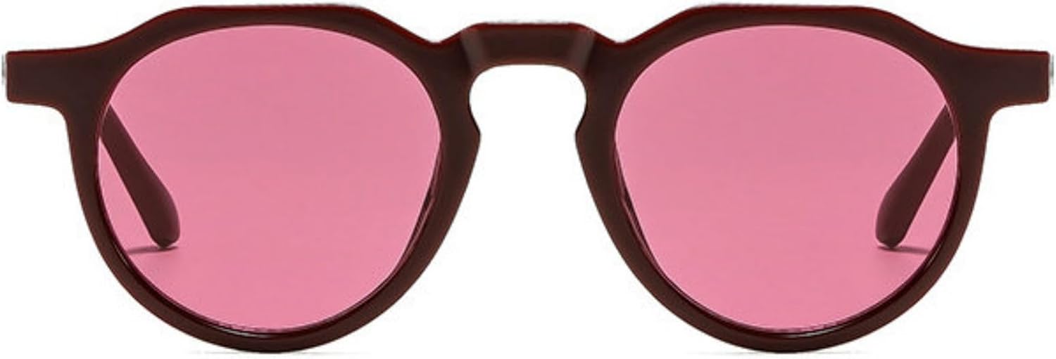 

Солнцезащитные очки Willochra Retro Small Round Punk для женщин, модные градиентные очки с защитой от УФ-излучения UV400 для мужчин, с заклепками, черные, многоугольные, C7