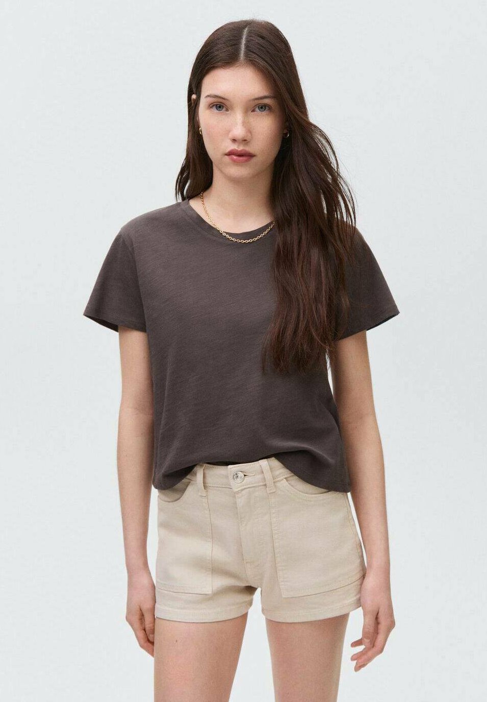 

Джинсовые шорты UTILITY Mango Kids, песочный