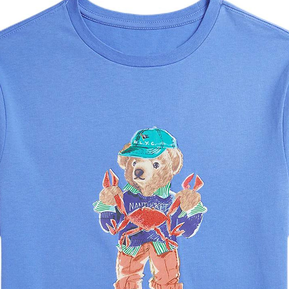 Polo Ralph Lauren Футболка синяя детская — фото 4