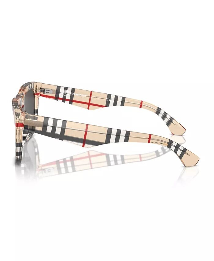Мужские солнцезащитные очки, Be4431U Burberry, коричневый — фото 3