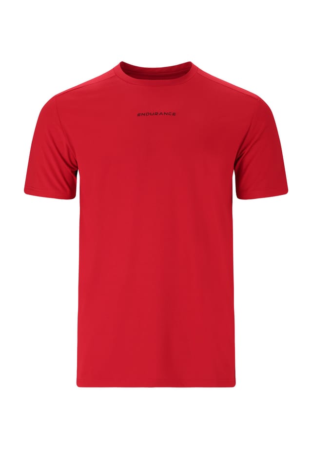 

Футболка-Локер с 4-сторонней растяжимостью и переработанными материалами Endurance, красный