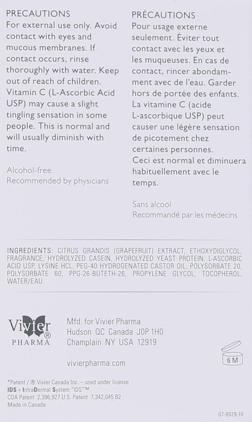 Эмульсия Vivierskin — Для лица C E Peptides с витамином C, 29.6 мл — фото 3