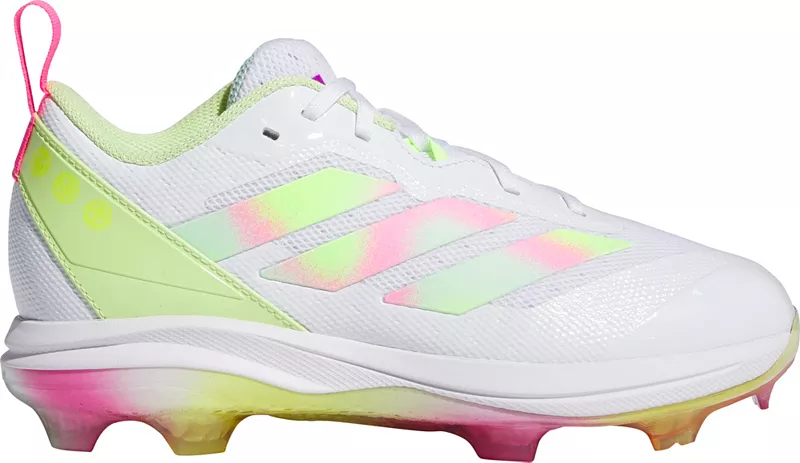 

Детские бутсы для софтбола Adidas adizero Instinct Sis Bates из ТПУ, белый/желтый
