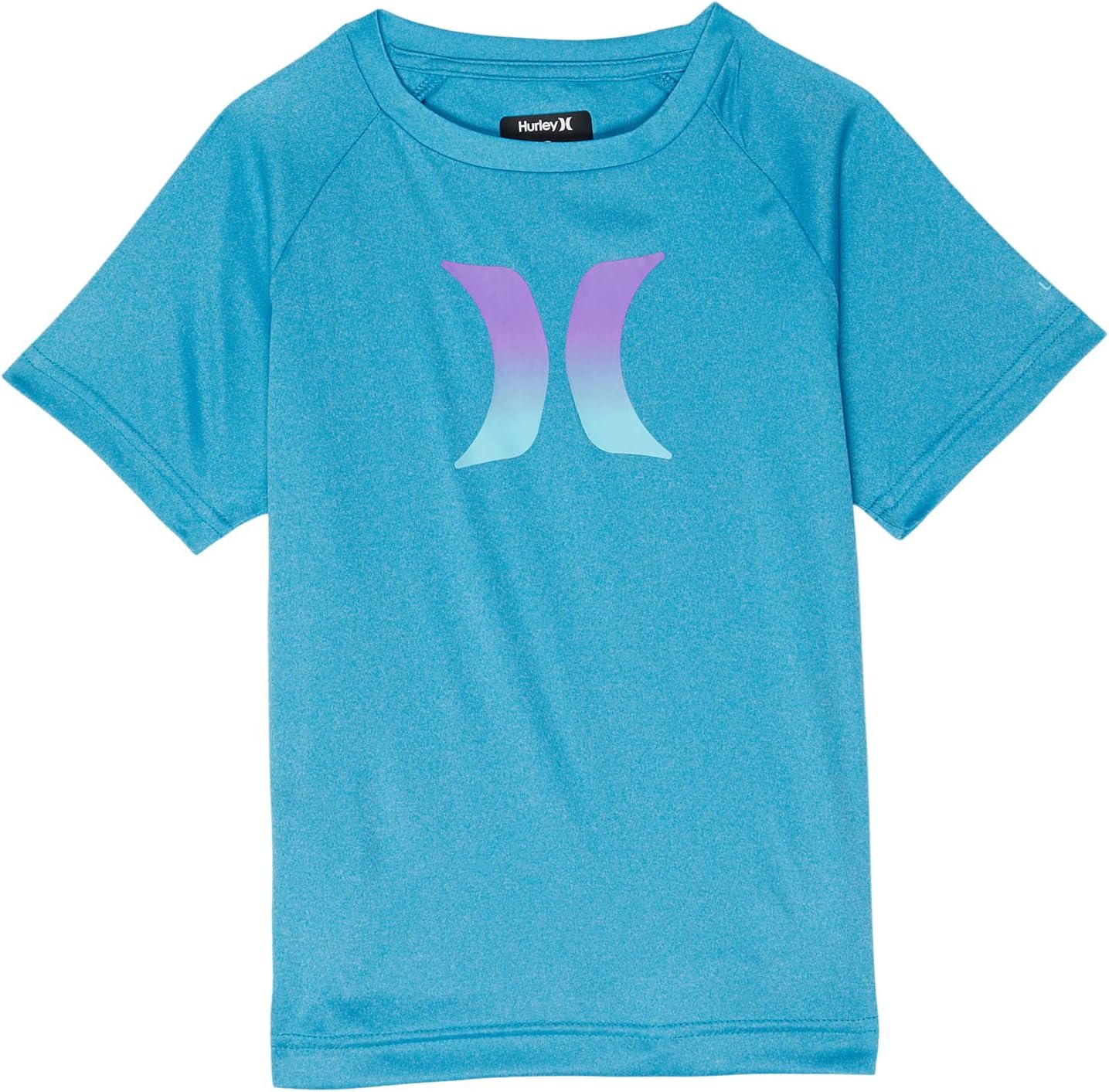 

Рубашка Hurley Kids Ombre Icon UPF Shirt, цвет Neptune Blue Heather