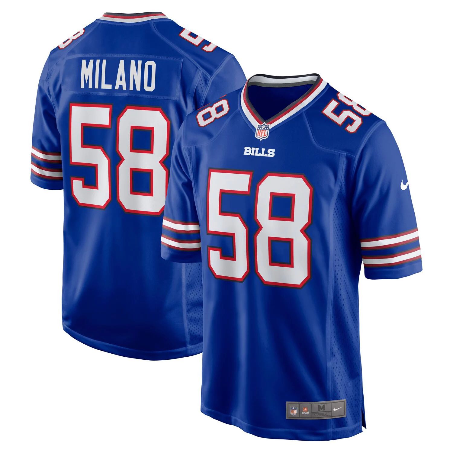 

Мужское джерси Matt Milano Royal Buffalo Bills Game Player Nike