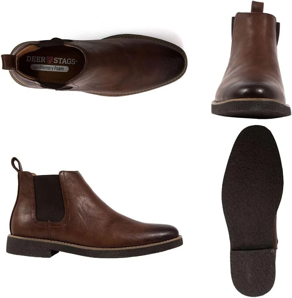 Ботинки-челси Rockland Comfort Memory Foam с эффектом памяти, модель Deer Stags, Brown Dark Brown — фото 2