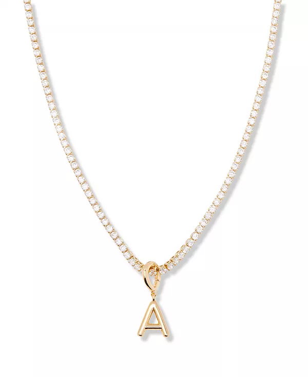 

Позолоченное мини-колье-теннисная цепочка с инициалами Изабеллы Brook & York, gold-a