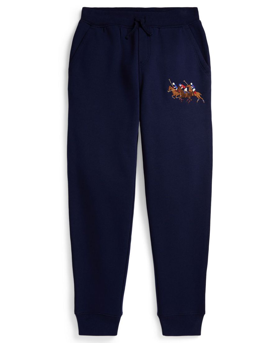 

Детские флисовые спортивные штаны Triple-Pony для мальчиков 8-20 лет Polo Ralph Lauren, Newport Navy