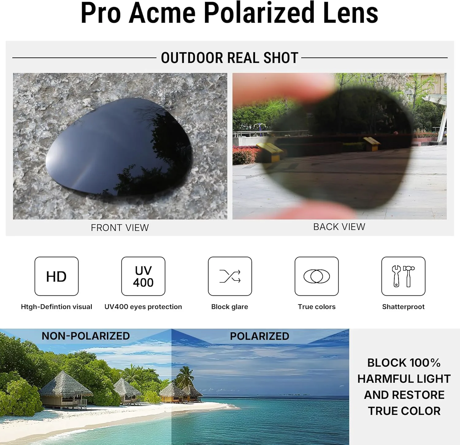 

Солнцезащитные очки Pro Acme Aviator для мужчин и женщин, классические поляризованные, с защитой от УФ-излучения UV400, (3 Pack) Gold Black/Black/Silver Black