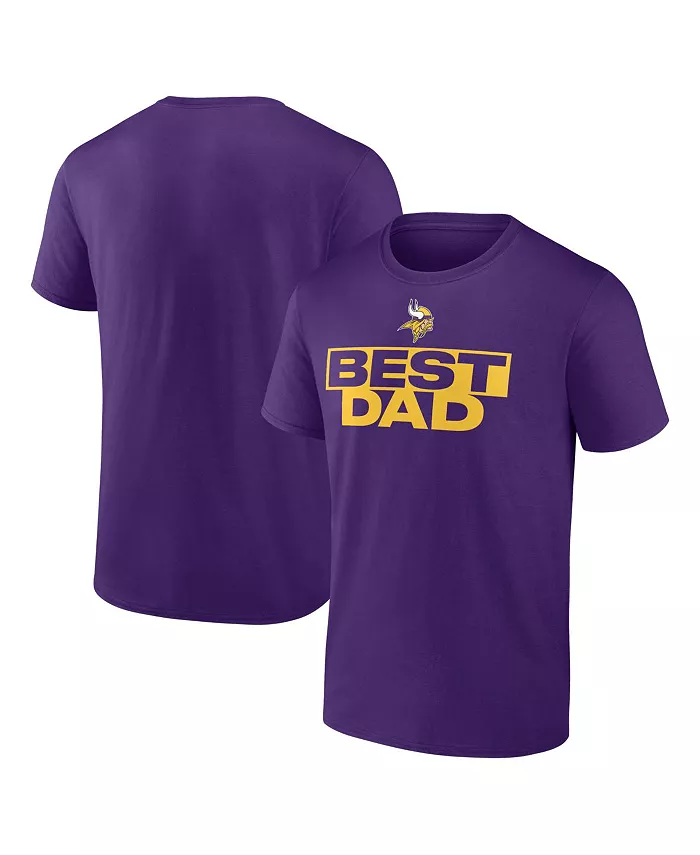 

Мужская фиолетовая футболка Minnesota Vikings Best Dad Logo Athletic