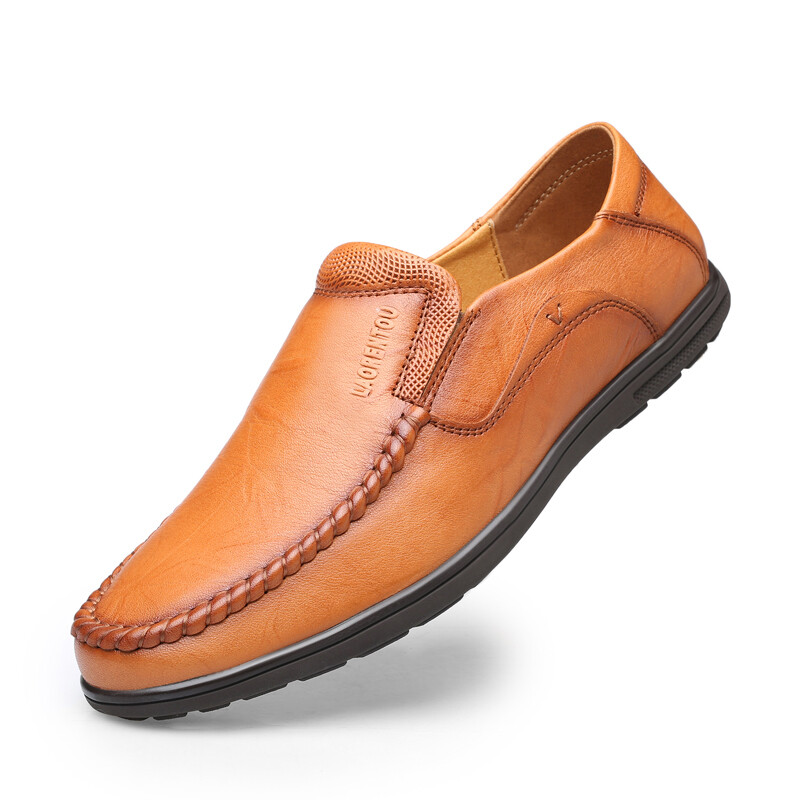 Туфли мужские Men"s Casual Men Low-Top Laorentou, желтый — фото 3