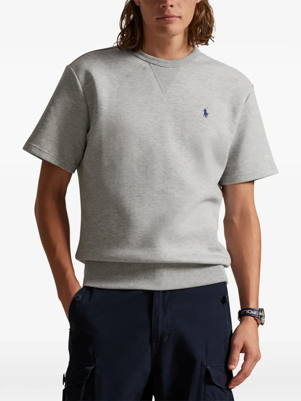 Футболка с коротким рукавом и круглым вырезом Polo Ralph Lauren, серый — фото 3