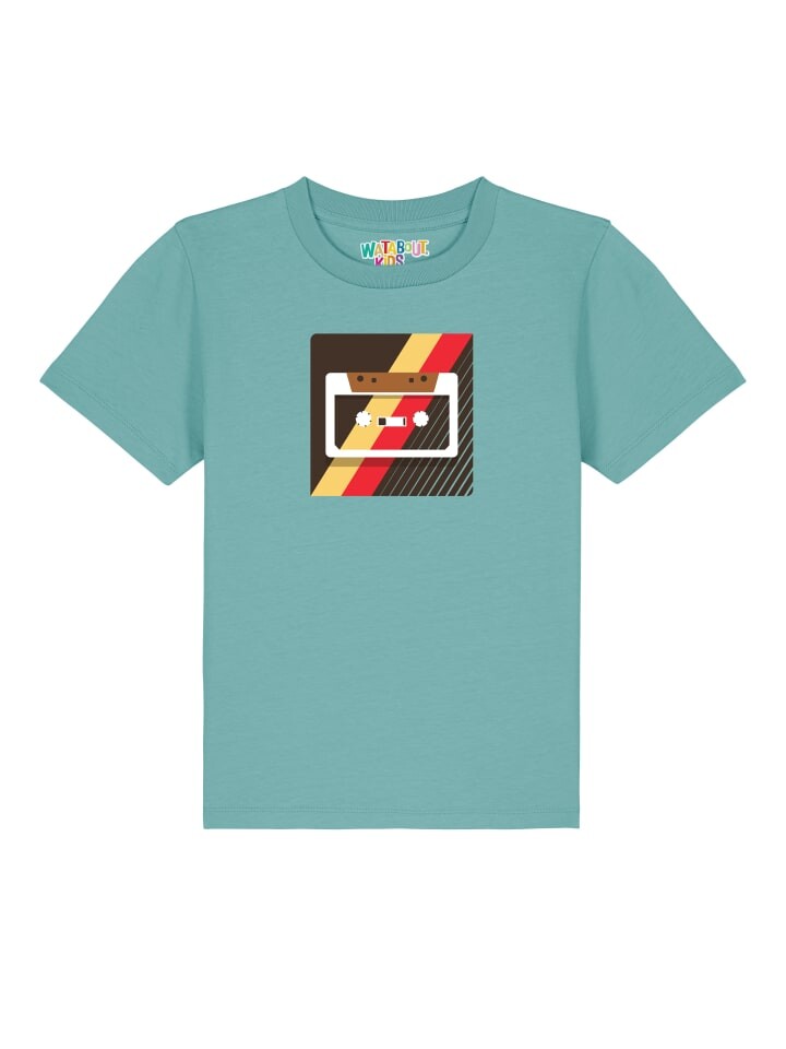 

Футболка wat Apparel, цвет teal monstera