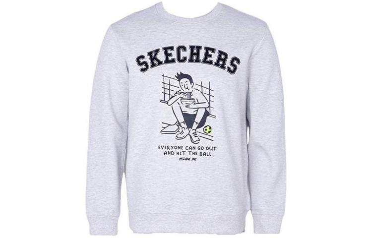 

Толстовка унисекс серая Skechers, серый