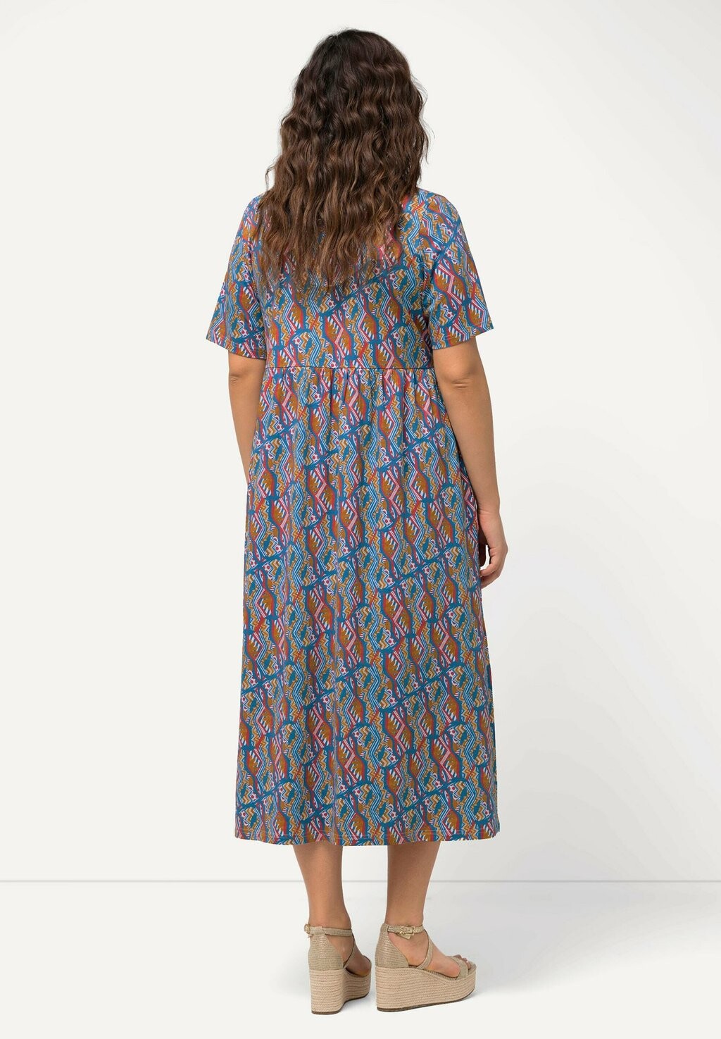 

Платье из джерси GEOMETRIC SHORT SLEEVE Ulla Popken, красный