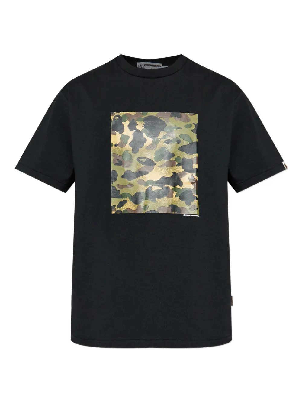 

Хлопковая футболка с камуфляжным принтом 1st Camo A Bathing Ape, черный