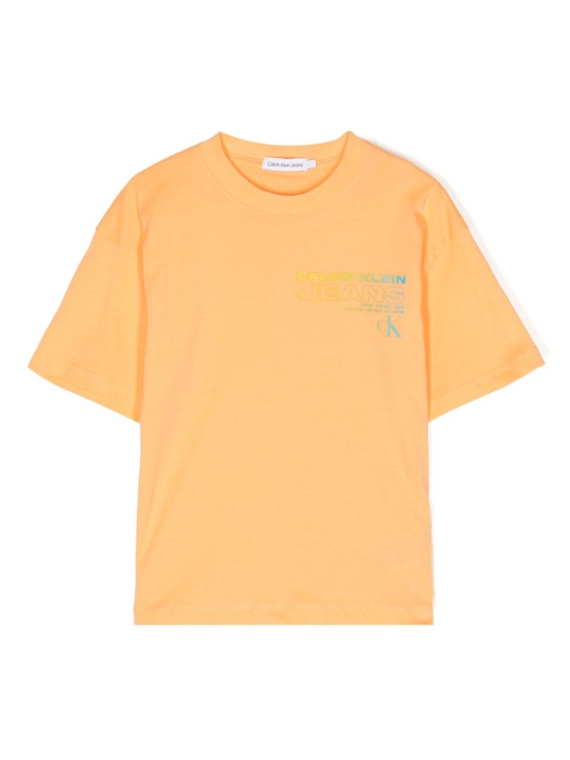 

Футболка с логотипом Calvin Klein Kids, оранжевый