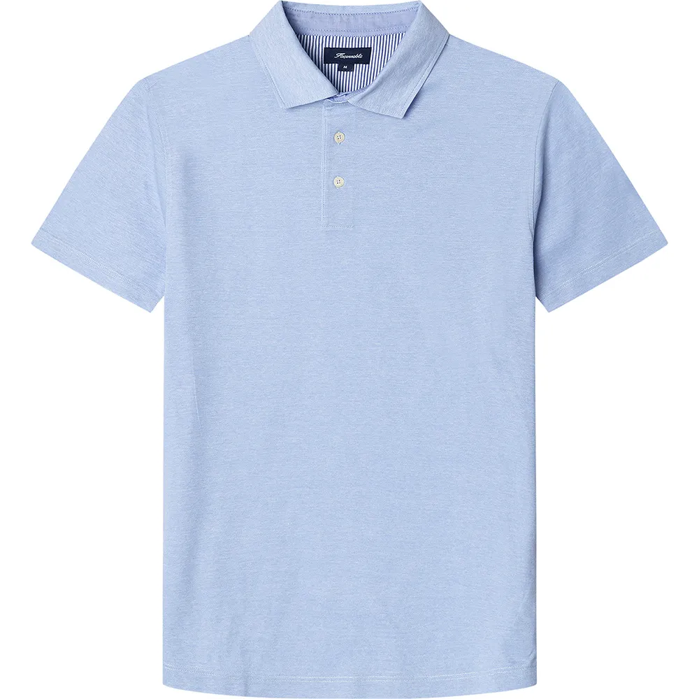 

Поло с коротким рукавом Façonnable Oxford Stitch, синий