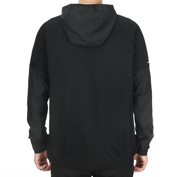 Куртка Nike M Nk TF Turf Rpl Miler Jacket hooded Cardigan Zipper Windproof Splicing Black, черный — фото 4