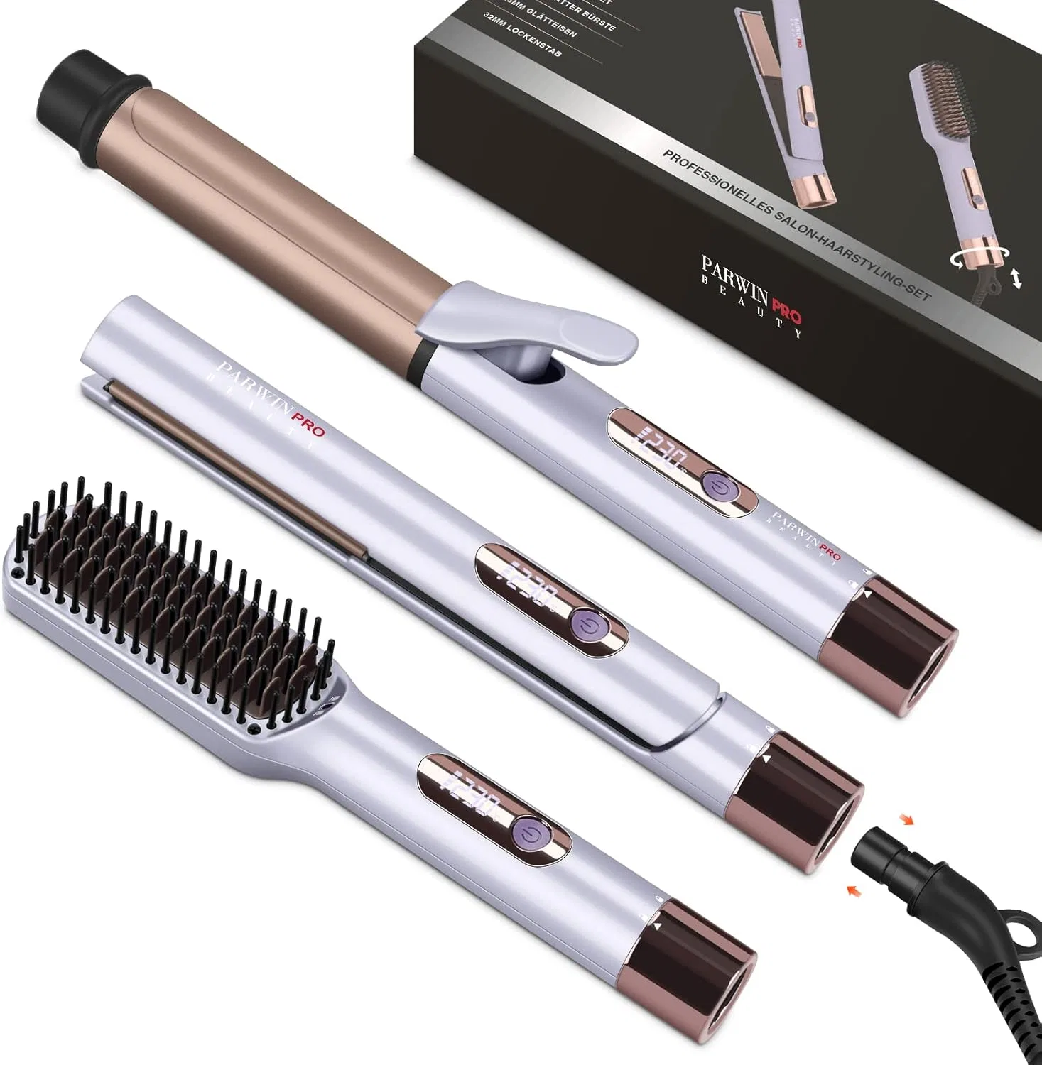 Набор для укладки PARWIN PRO BEAUTY 3 в 1 Parwin Pro Beauty, Purple