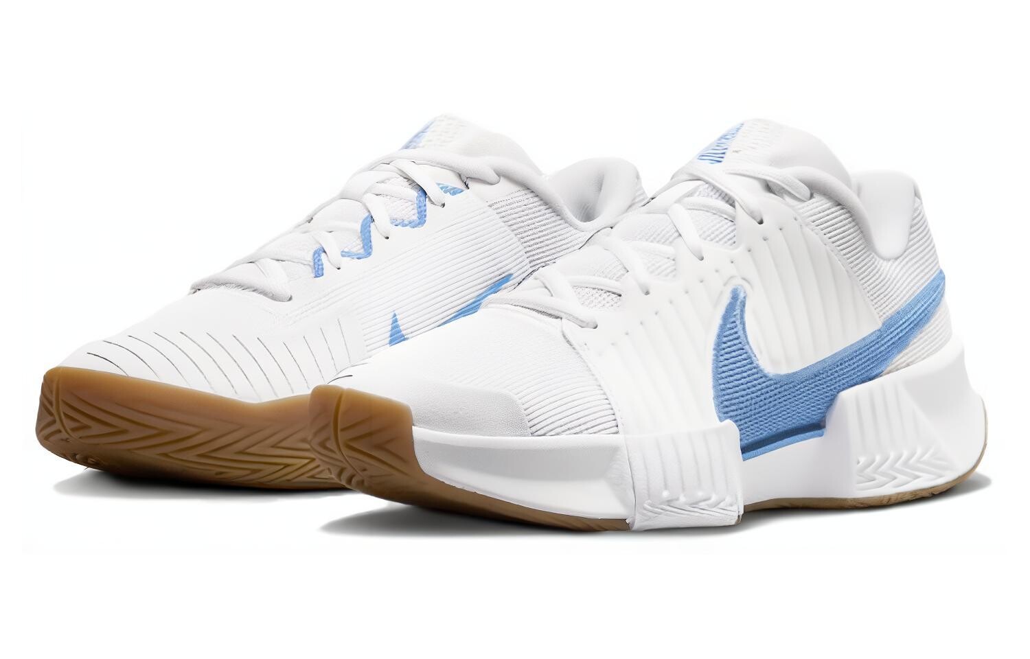Nike Кроссовки Женщины, White/Blue — фото 3