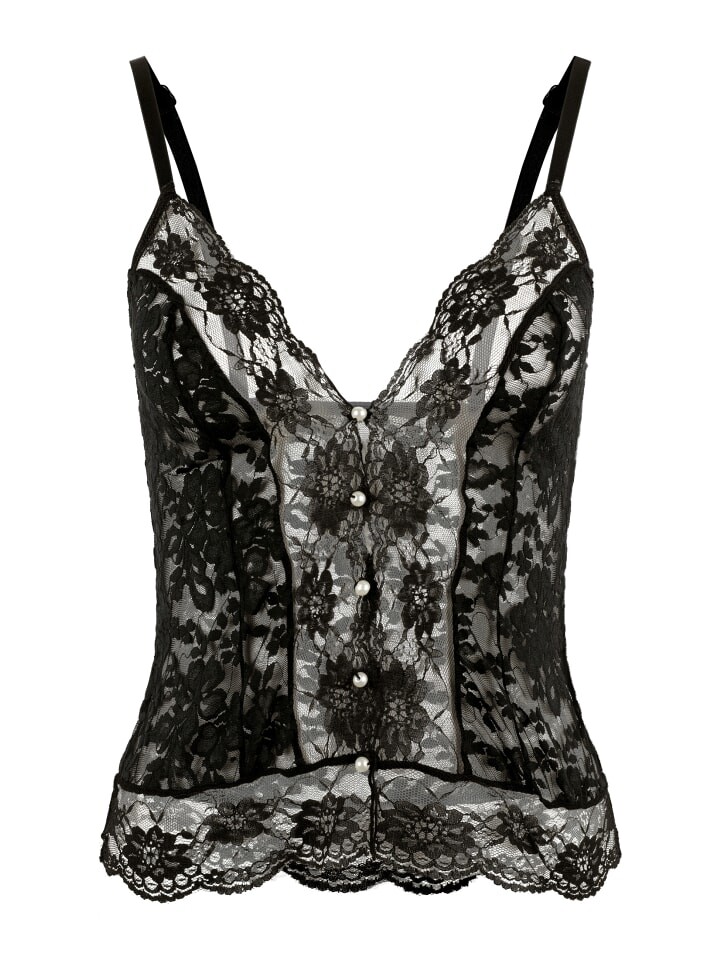 

Топ PETITE FLEUR GOLD Spitzen, черный