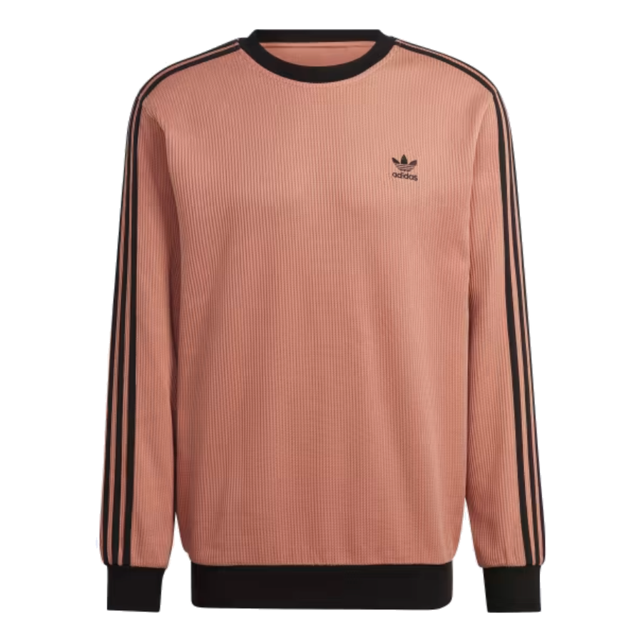 

Свитер adidas originals Adicolor Classics Waffle Sweatshirt 'Clay Strata', коричневый