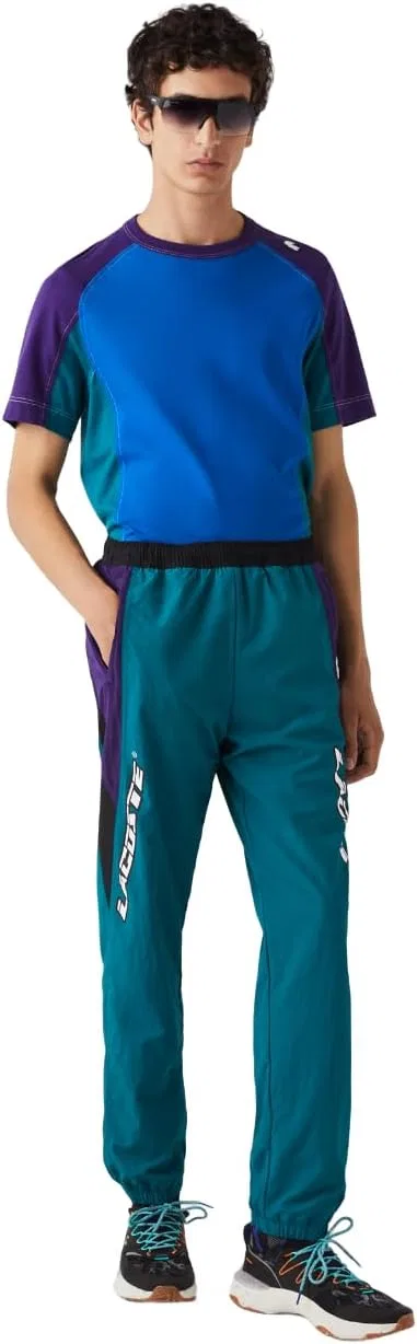 Спортивные брюки Lacoste Heritage Regular Fit Colorblock, мужские, черный — фото 2