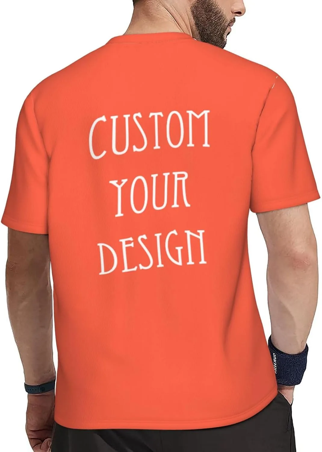 Футболка Custom для мужчин с принтом на все стороны — фото 4