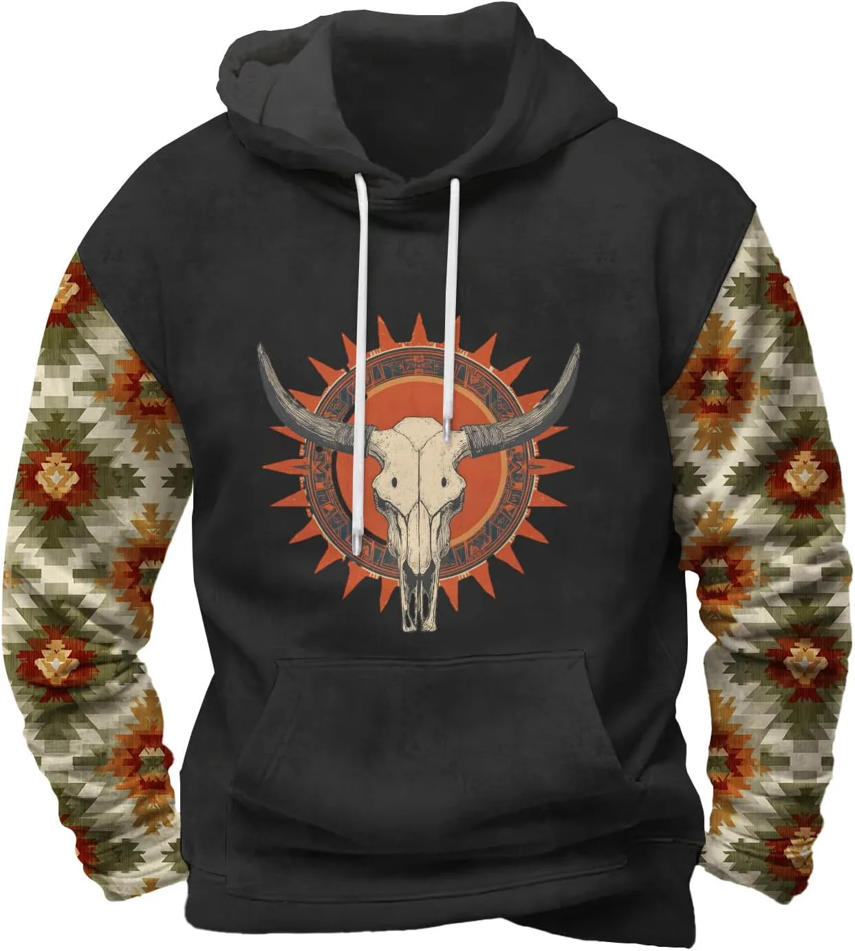 

Мужская худи Aztec с принтом в стиле вестерн Kemanl