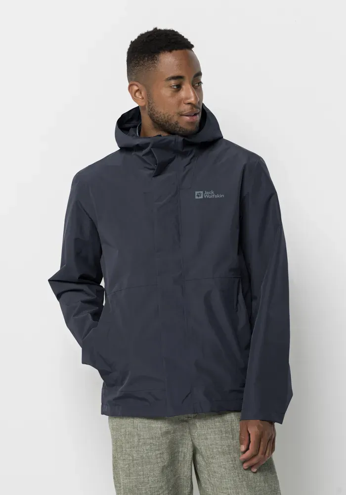 

Куртка Jack Wolfskin для активного отдыха "BAYDREAM JACKET M", с капюшоном, синий