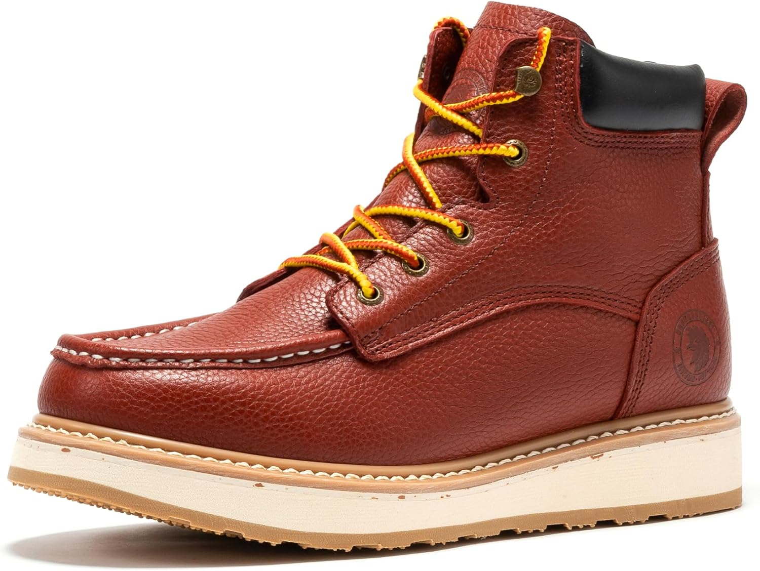 

Ботинки ROCKROOSTER Walker для мужчин, 15 см мягкий носок, удобные ботинки с клиновидной подошвой, поддержкой свода стопы, усталость-защитой, кожаные утепленные защитные ботинки, электрозащитные AP360, Sap360 Claret, Soft Toe