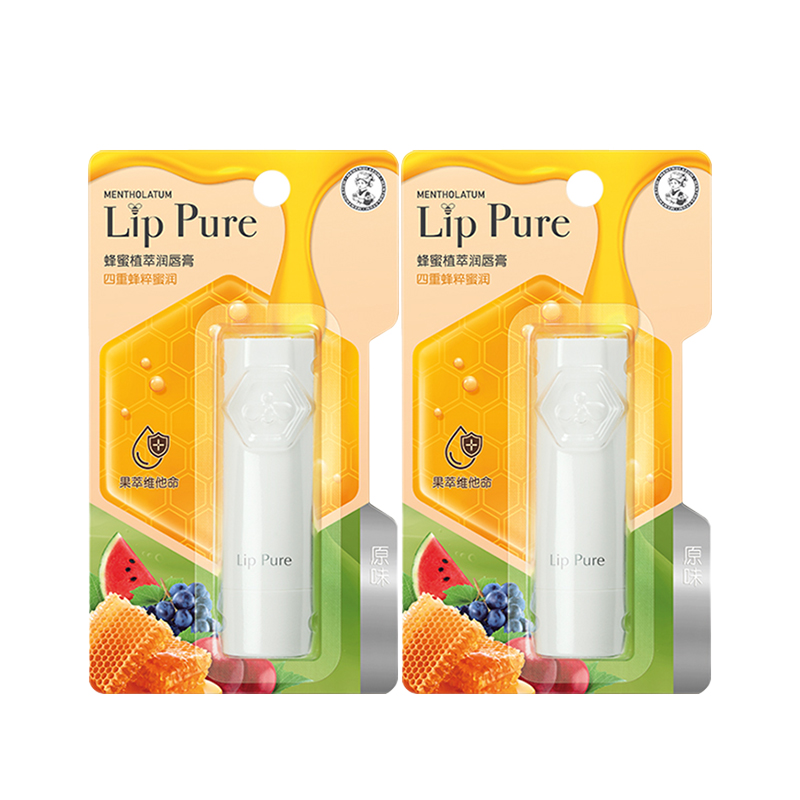 Бальзамы для губ Mentholatum Lip Pure: оригинальный + лимон, 4 г х 3 — фото 2