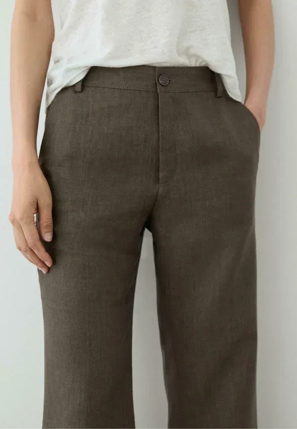 Брюки Massimo Dutti, хаки — фото 4