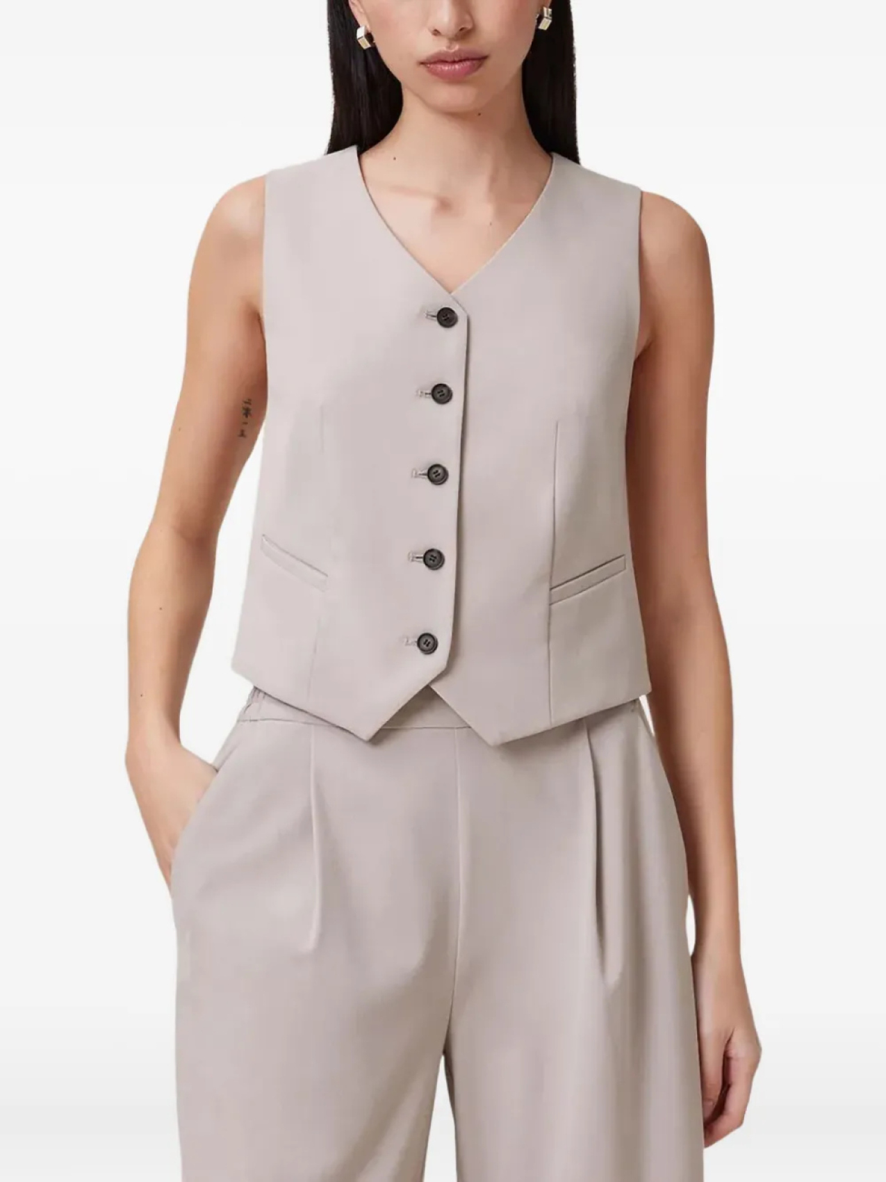 

AllSaints жилет Aleida, нейтральный