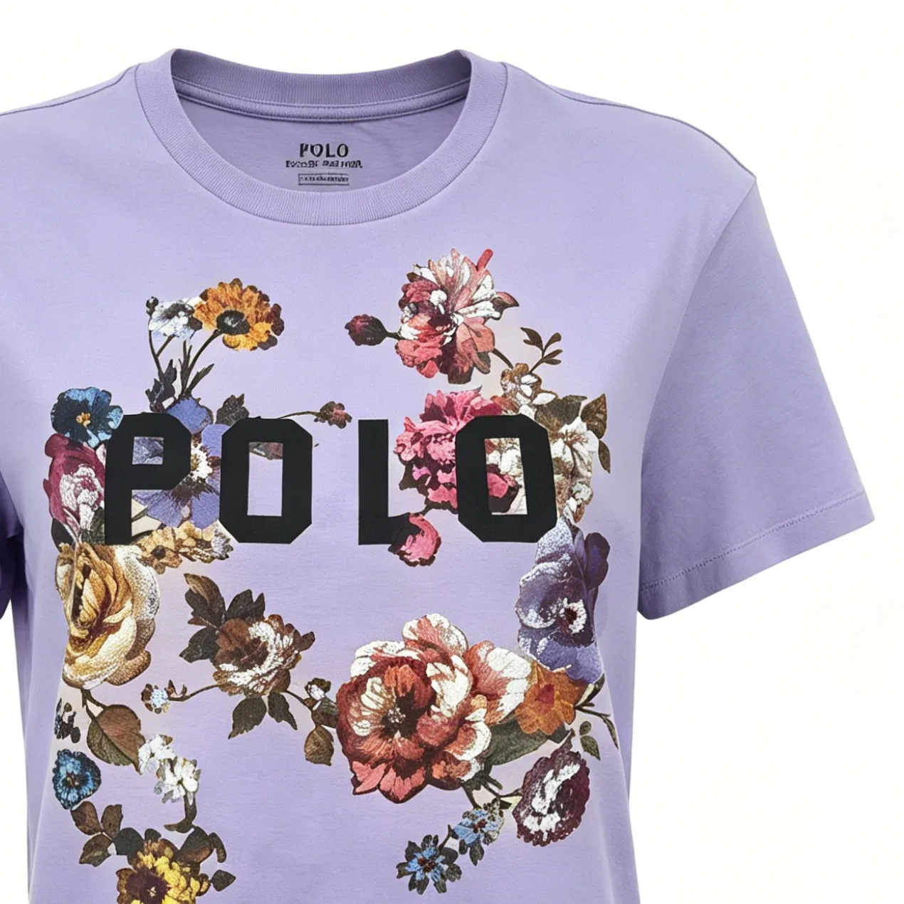 Футболка женская с круглым вырезом Polo Ralph Lauren Purple — фото 3
