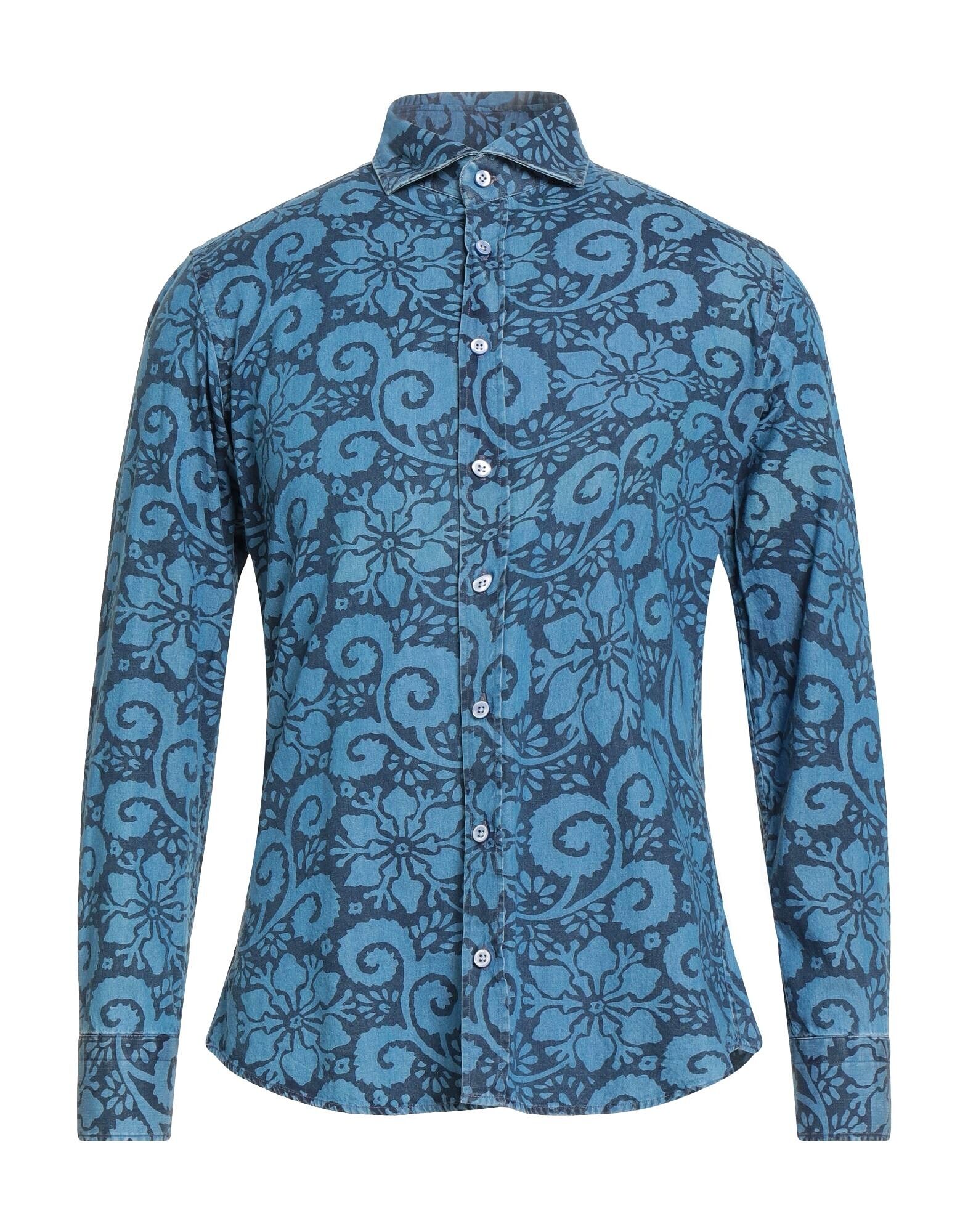 

Джинсовая рубашка Bastoncino, синий