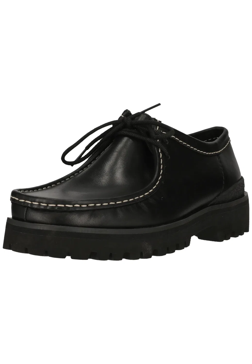 Снуршузы Wallabee Yukoner из кожи, Clarks, черная кожа — фото 2