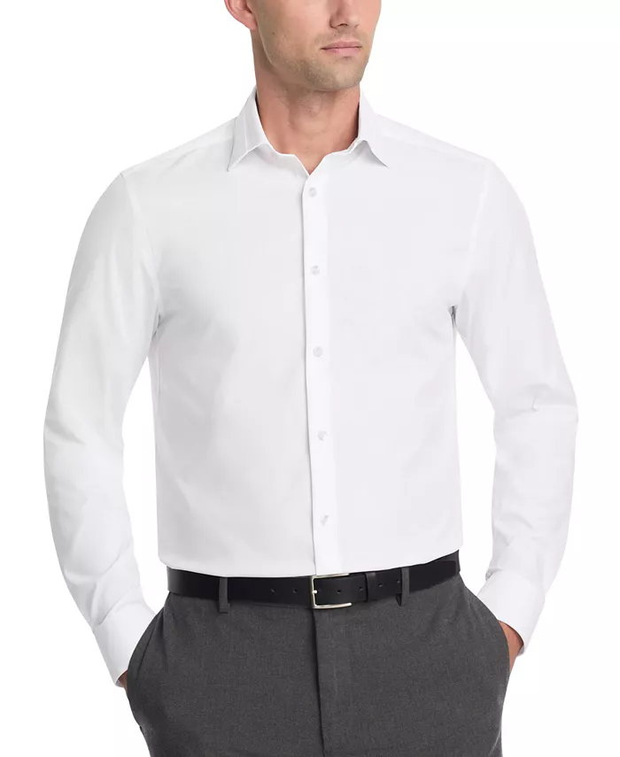 

Мужская рубашка Calvin Klein Slim Fit без складок, белый