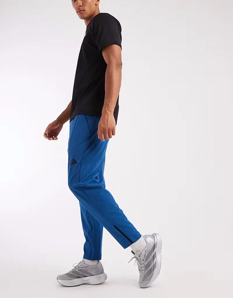 Спортивные брюки Adidas Performance D4T в цвете «темно-бензиновый» — фото 3