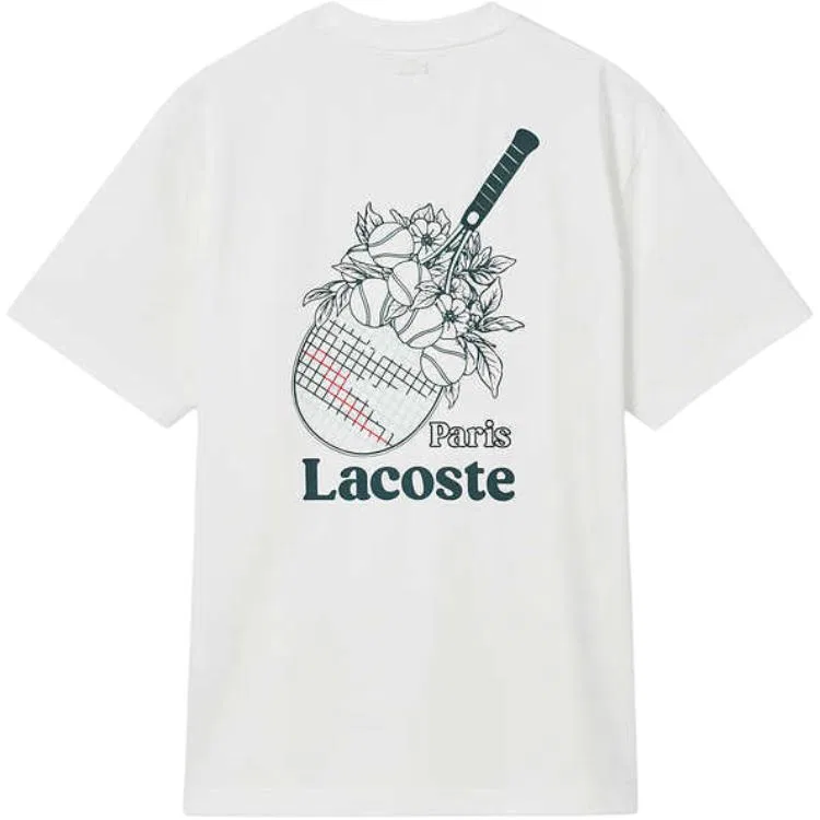 Футболка мужская 70V/Ecru с круглым вырезом LACOSTE — фото 3