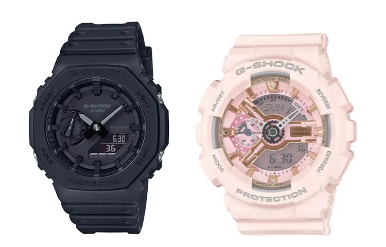 

CASIO Часы Unisex Pair Table Series Black Watch, Black Dial and Pink Dial (Pair)