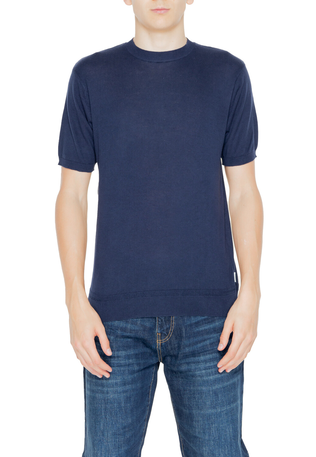 

Джемпер Hamaki-Ho с короткими рукавами однотонный, синий