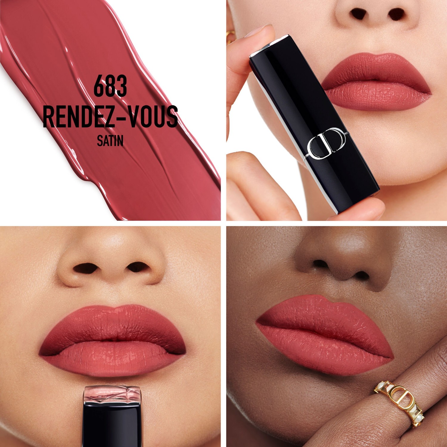 Помада для губ rouge dior velvet Dior, 683 - rendez-vous, вес 3.2 гр. — фото 3