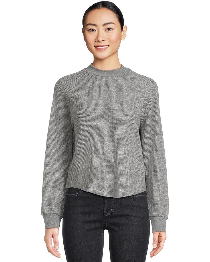 

Свитер Madewell Raglan Waffle Tee, цвет Heather Charcoal