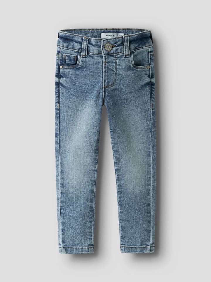 Name it Джинсы NMFPOLLY SKINNY JEANS 5070-LM, средне-синий деним — фото 3
