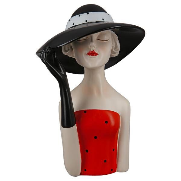 

Декоративная фигурка GILDE Lady mit schwarzem Hut, черный