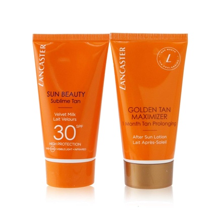 

Набор Summer Is A State Of Mind - Sun Beauty Sublime Tan Spf 30, 50 мл + лосьон после загара Golden Tan Maximizer, 50 мл, Lancaster