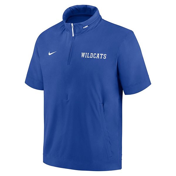 Мужская толстовка-полузип с капюшоном royal kentucky wildcats 2024 sideline coach Nike — фото 3